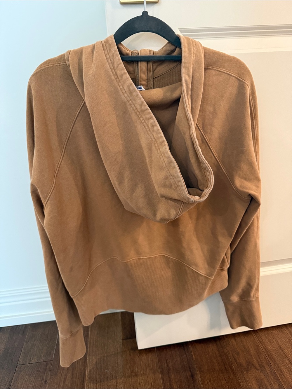 Joy Lab Women’s Half-Zip Hoodie Sweatshirt - Tan - Picture 3 of 3